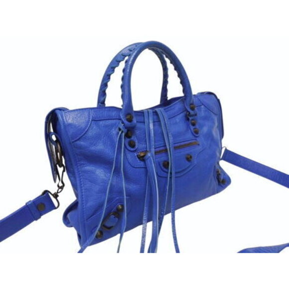 BALENCIAGA City Shoulder Bag Z Blue - Picture 4 of 8